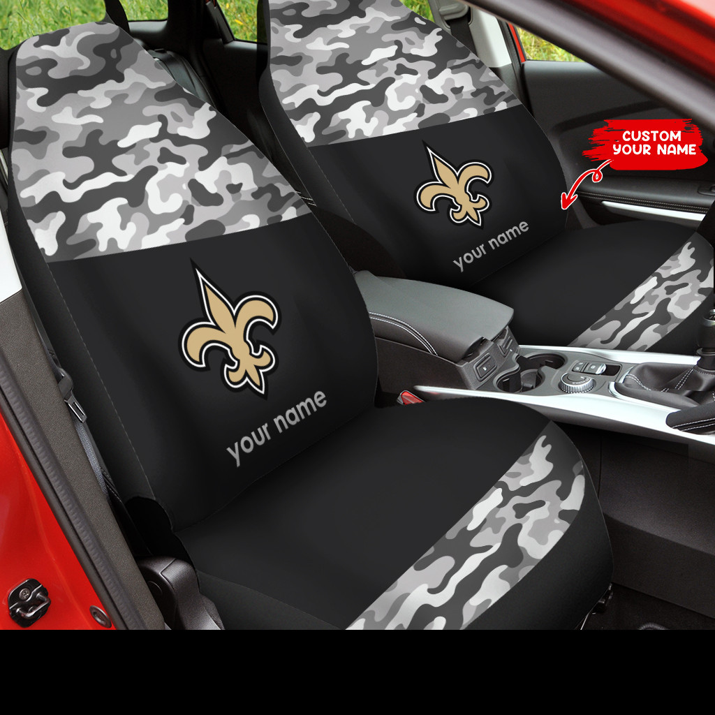 New Orleans Saints Personalized Car Seat Covers BGCSC682