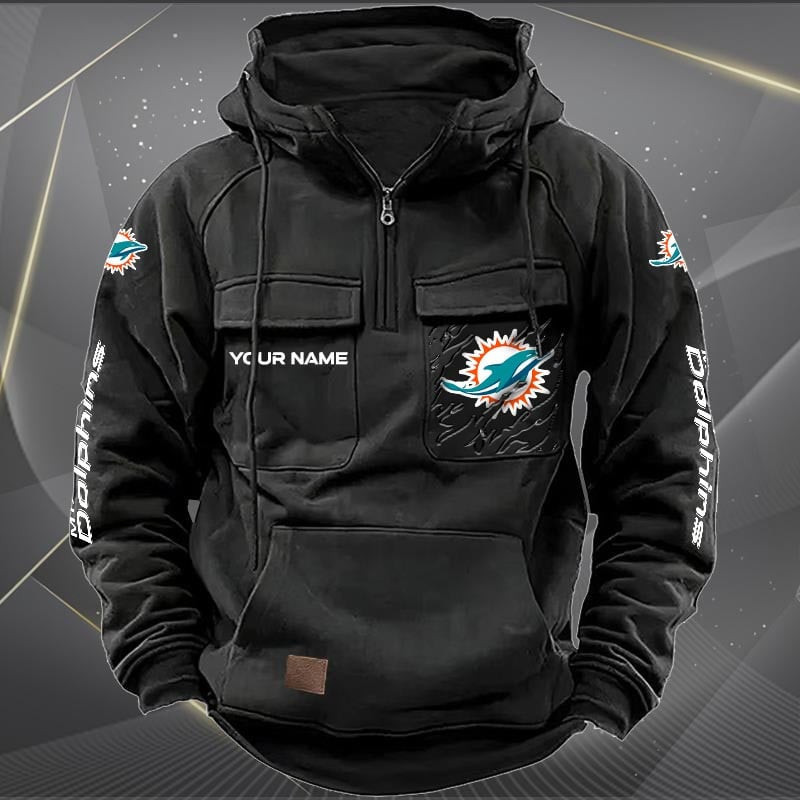 Miami Dolphins Vintage Men Hoodies DV5 AZVMHD051