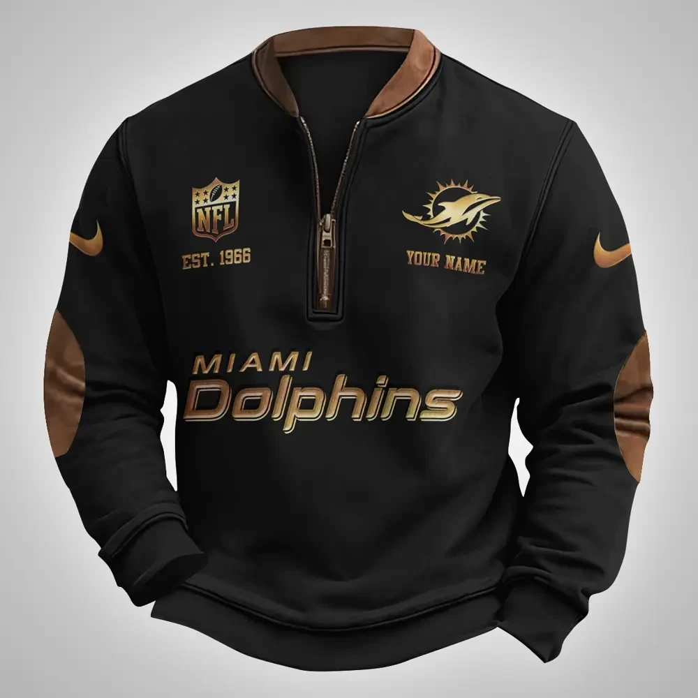 Miami Dolphins Classic Half Zip Pullover SPTCHZP020