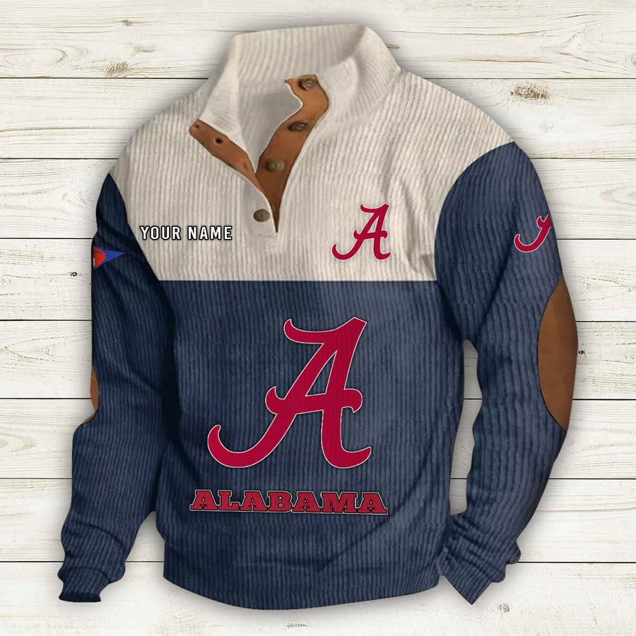 S9DBSCH5222-Alabama Crimson Tide NCAA Double Collar Hoodies