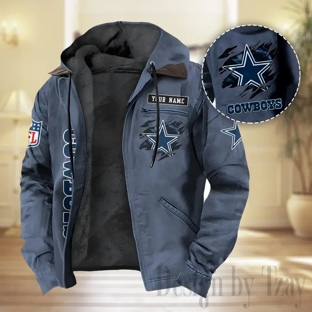 Dallas Cowboys Men Classic Badge Winter Jacket SPTPJH202