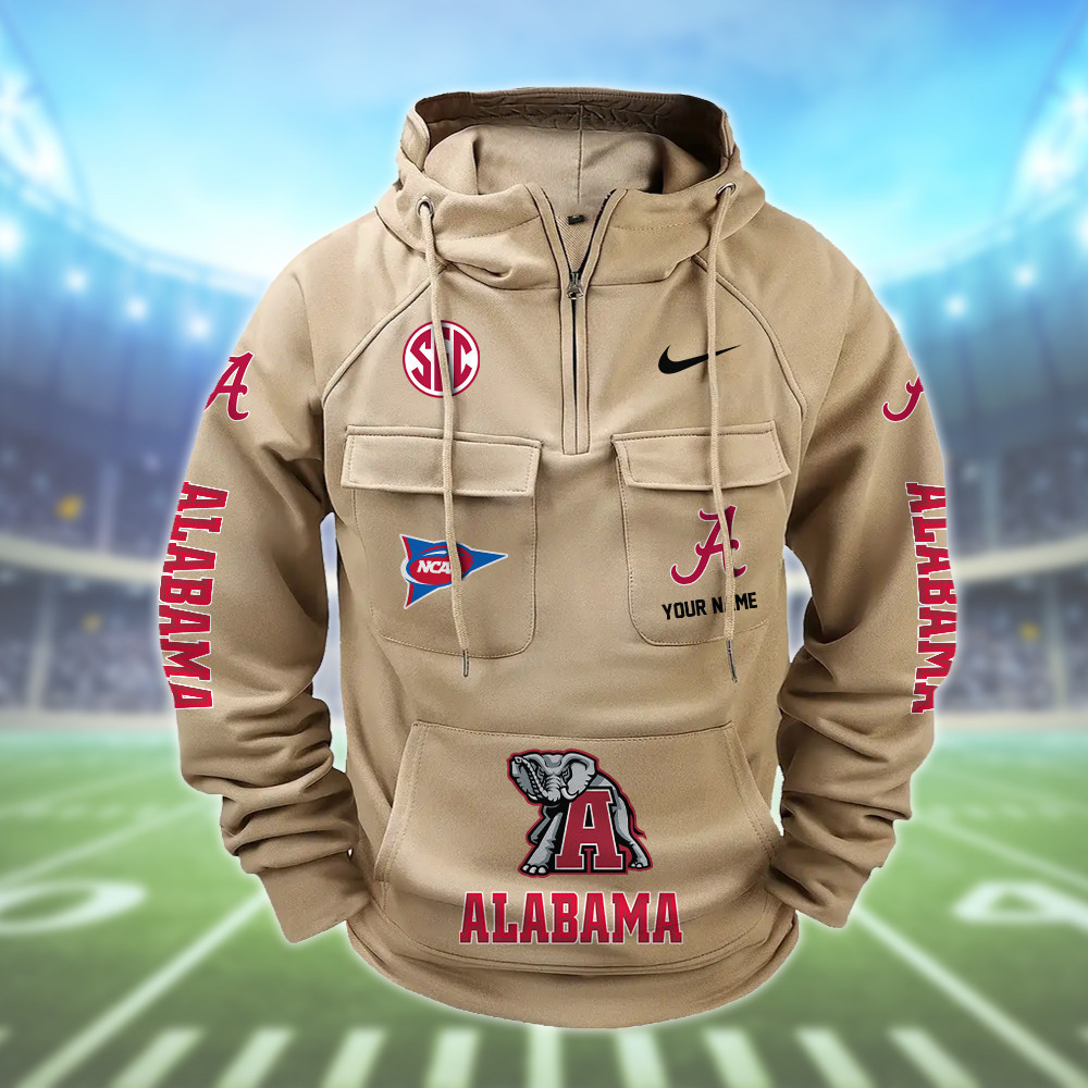 Alabama Crimson Vintage Men Hoodies DVD11