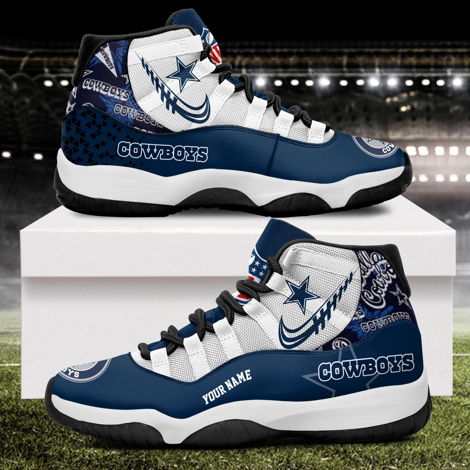 Dallas Cowboys Air Jordan 11 Shoes JD05