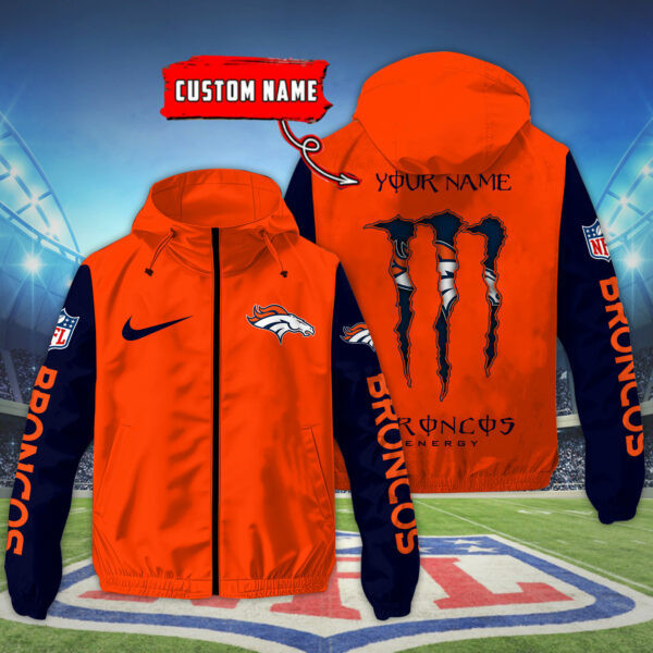 Denver Broncos Custom Windbreaker Outdoor Jacket Sport Fan Gift SPTWJACKET042
