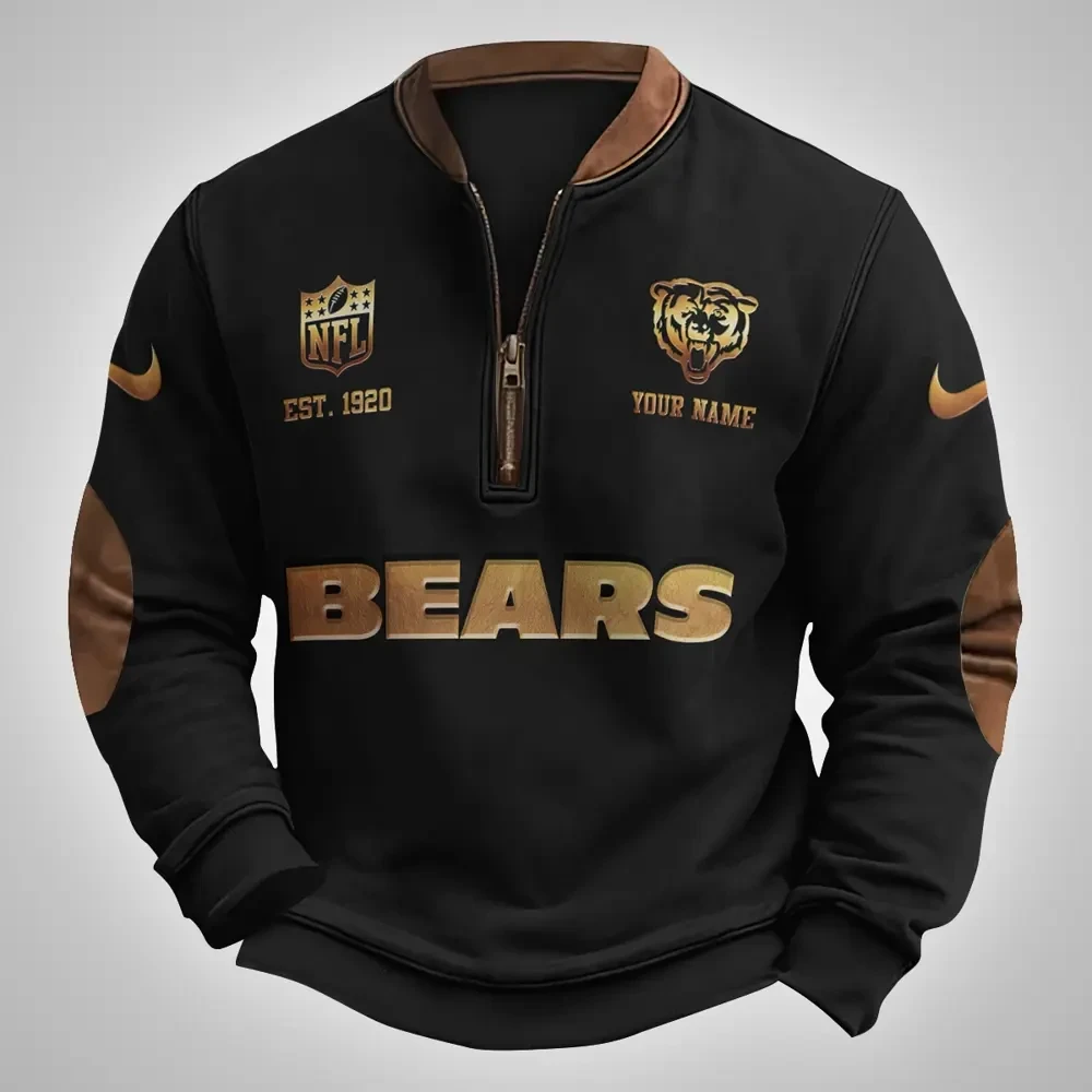 Chicago Bears Classic Half Zip Pullover SPTCHZP006