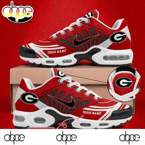 NCAA Georgia bulldogs Personalized Plus T-N Youth Sneakers TJ6767