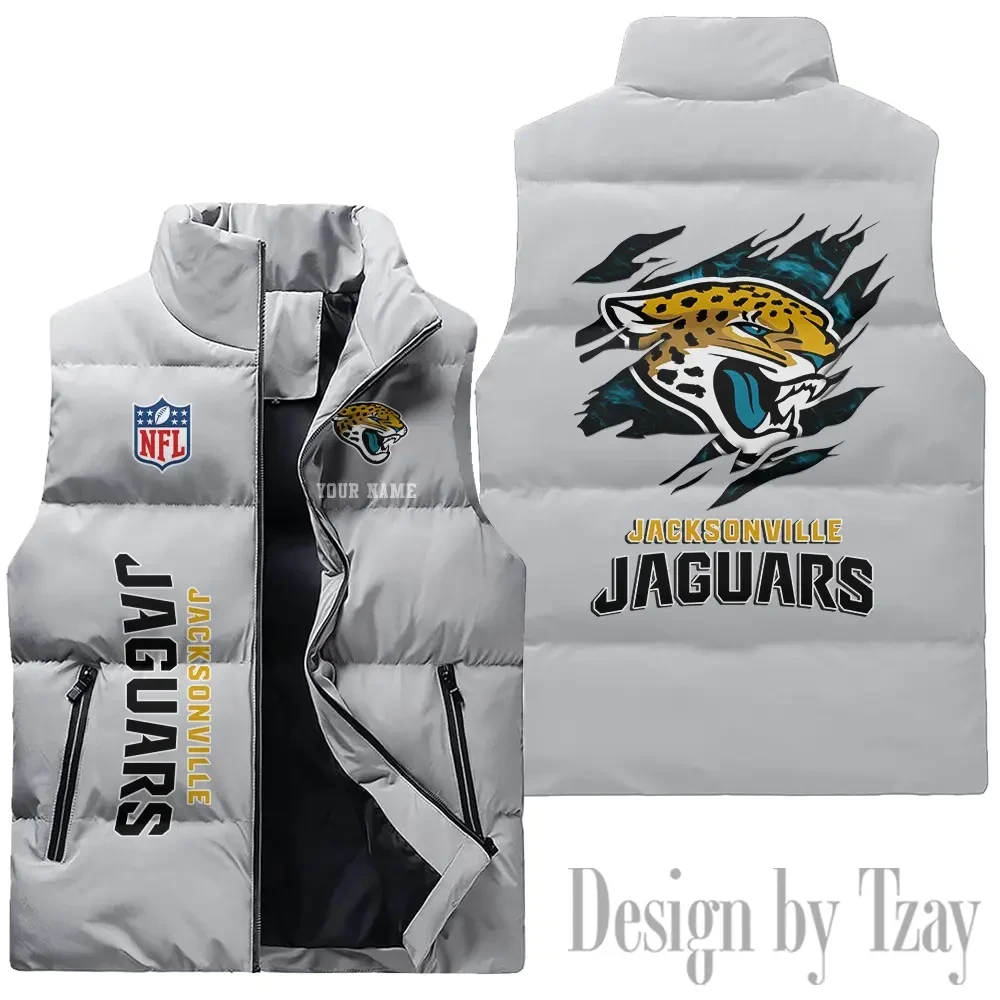 Jacksonville Jaguars NFL Sleeveless Down Puffer Vest AZSDPV140
