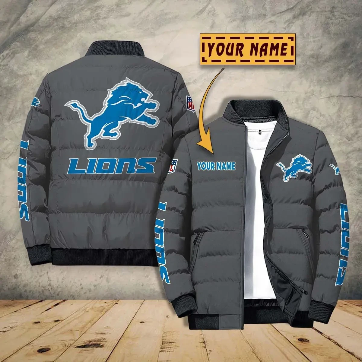 Detroit Lions PUJPJ104 Puffer Jacket