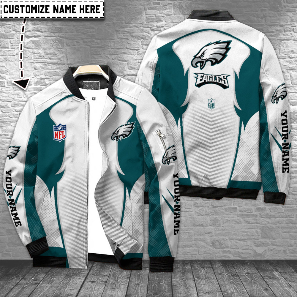 Philadelphia Eagles Personalized Bomber Jacket BG9822