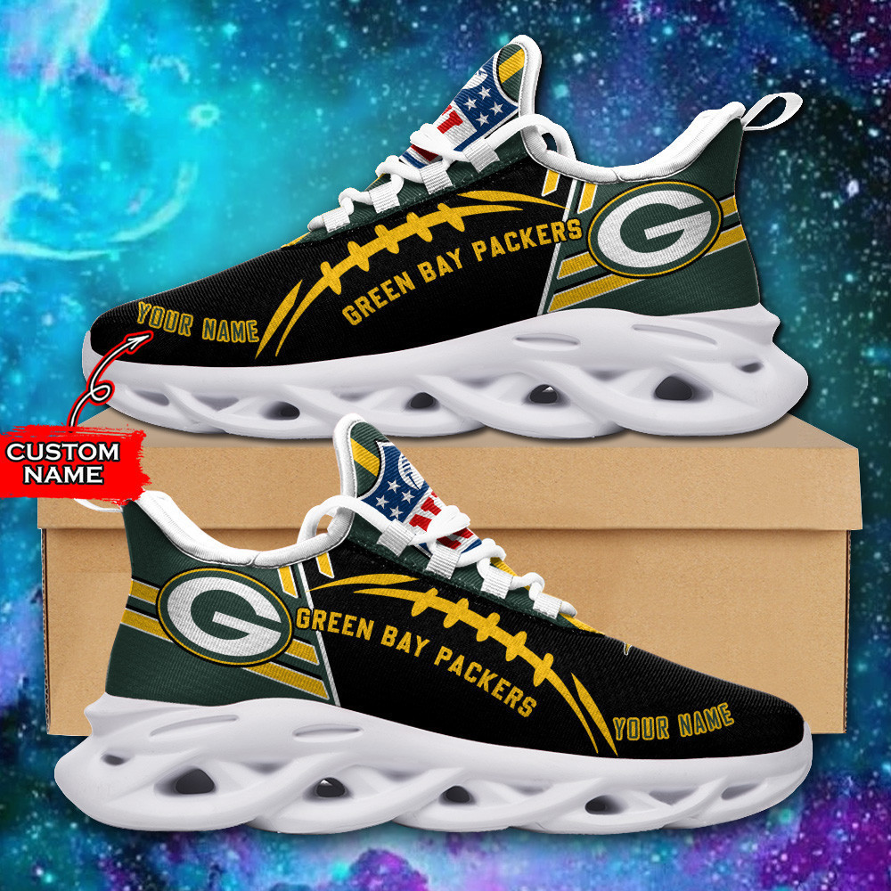 Green Bay Packers Personalized Yezy Running Sneakers SPD730