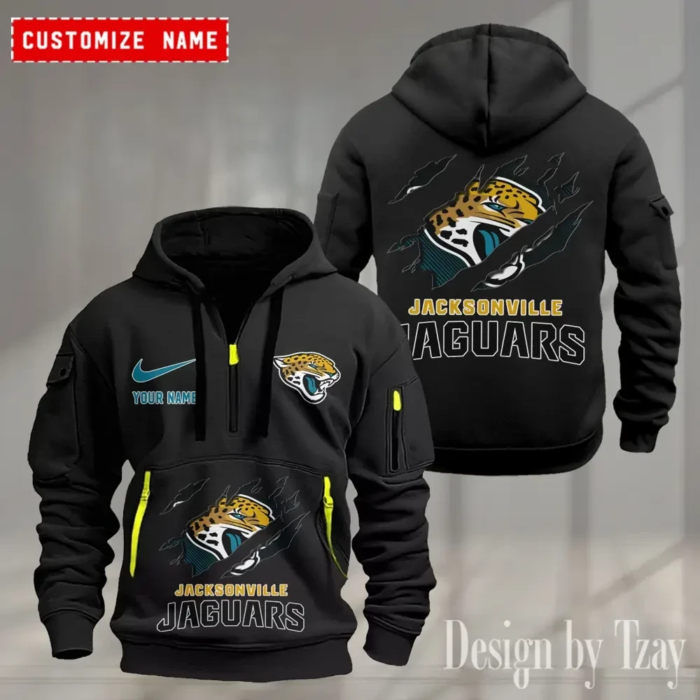 Jacksonville Jaguars Heavy Fleece Pullover Hoodie AZHEAVYHD500