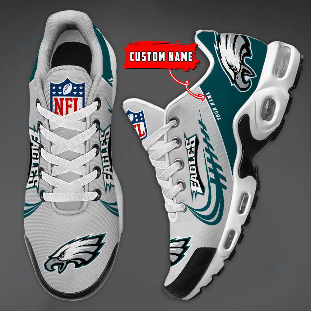 Philadelphia Eagles Personalized Plus T-N Youth Sneakers PBETJ5E