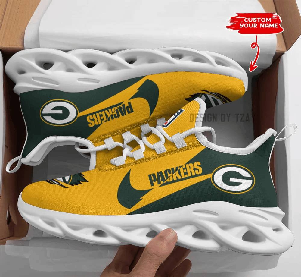 Green Bay Packers Personalized Maxsoul Sneakers PBNTY5X