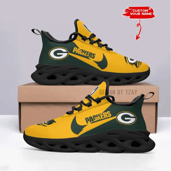 Green Bay Packers Personalized Maxsoul Sneakers PBNTY5X