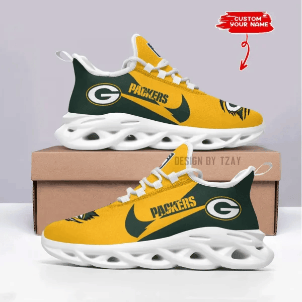Green Bay Packers Personalized Maxsoul Sneakers PBNTY5X