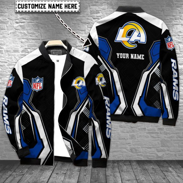 Los Angeles Rams Personalized Bomber Jacket PB9WF9R