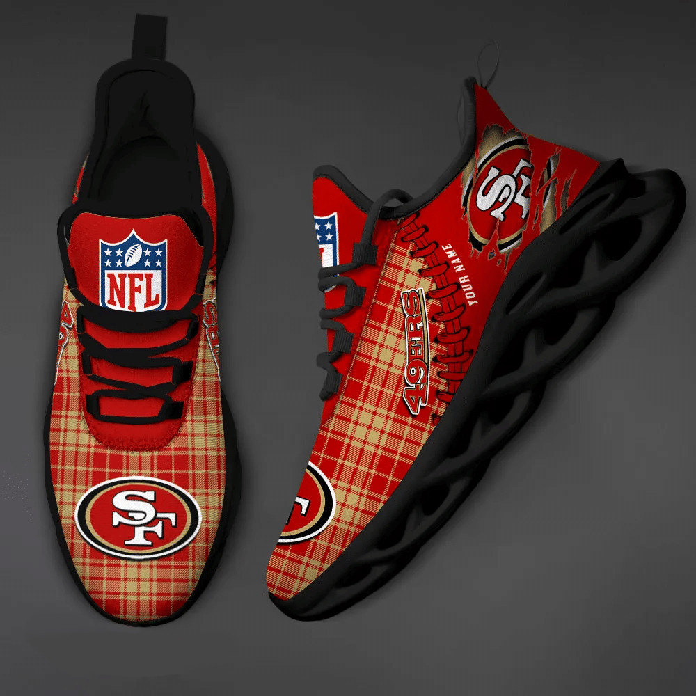 San Francisco 49ers Personalized Yezy Running Sneakers PB8GHZR