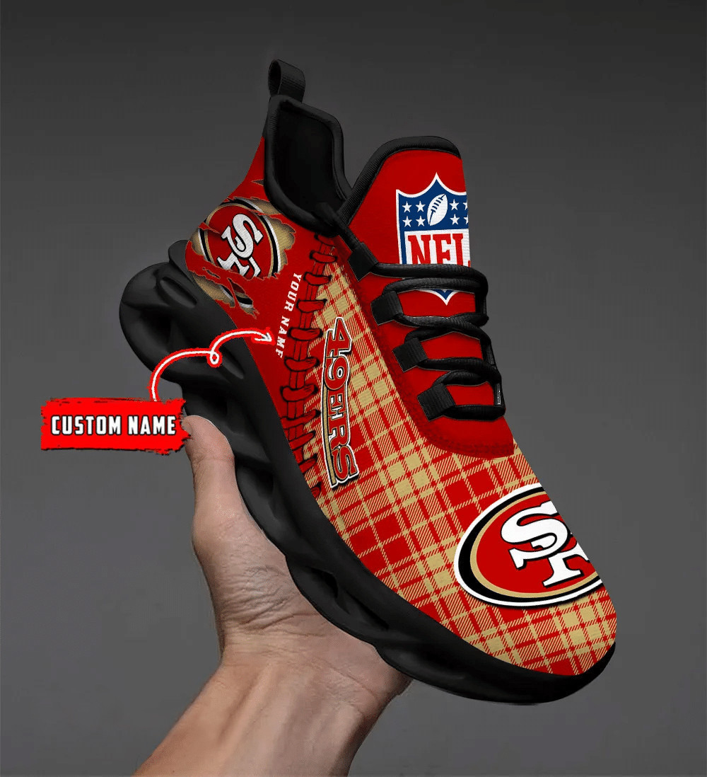 San Francisco 49ers Personalized Yezy Running Sneakers PB8GHZR