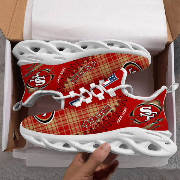 San Francisco 49ers Personalized Yezy Running Sneakers PB8GHZR