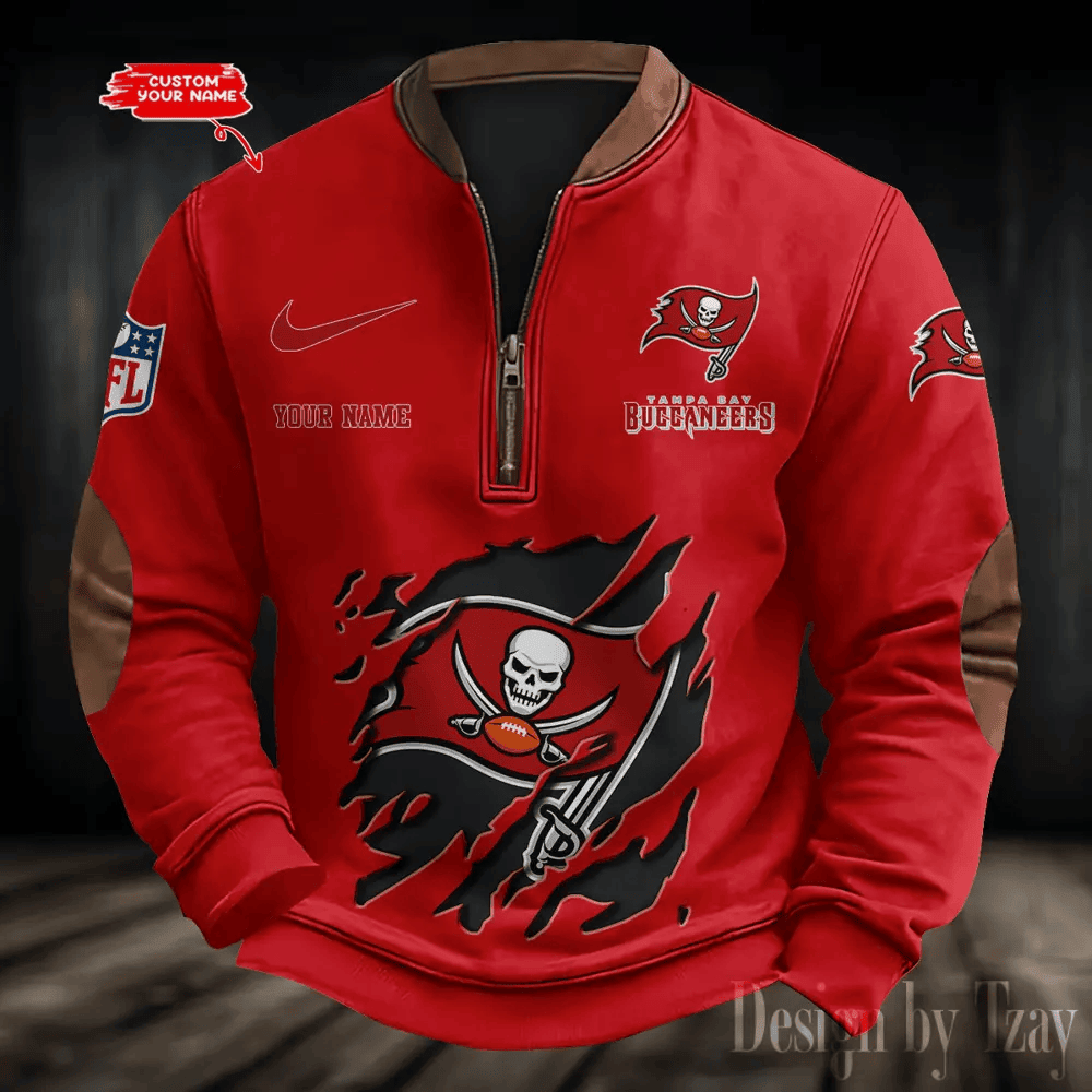 S9MPZNS030-Tampa Bay Buccaneers Print Vintage Sweatshirt