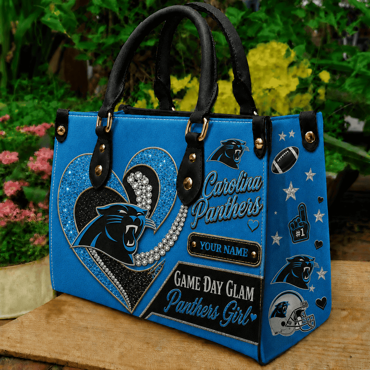 Carolina Panthers NFL Premium Leather Hand Bag Personalized Gift For Fan Men Women - Limited Edition MGF25