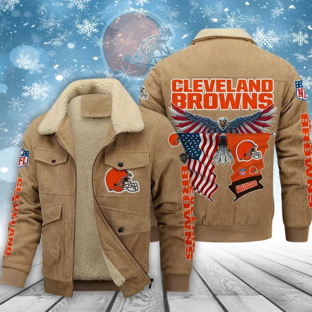 Cleveland Browns Men’s Thickened Corduroy Jacket PB0PT0G