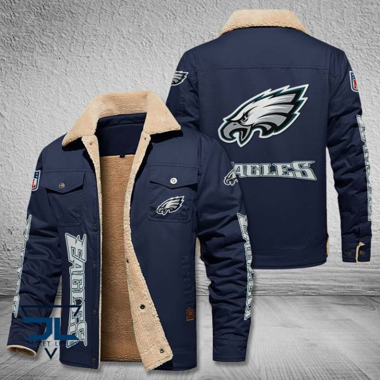 Philadelphia Eagles NFL Fleece Leather Jacket PBP4HFQ