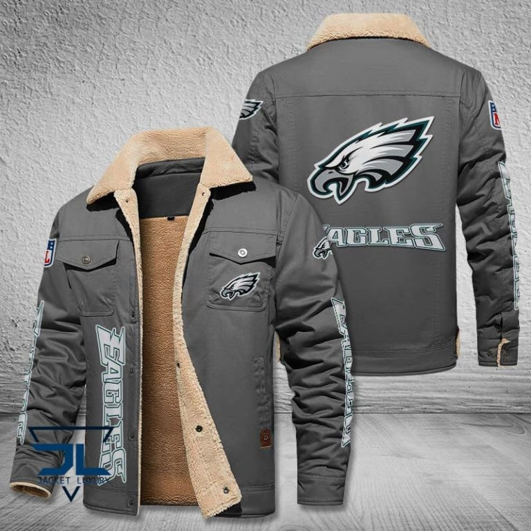 Philadelphia Eagles NFL Fleece Leather Jacket PBP4HFQ