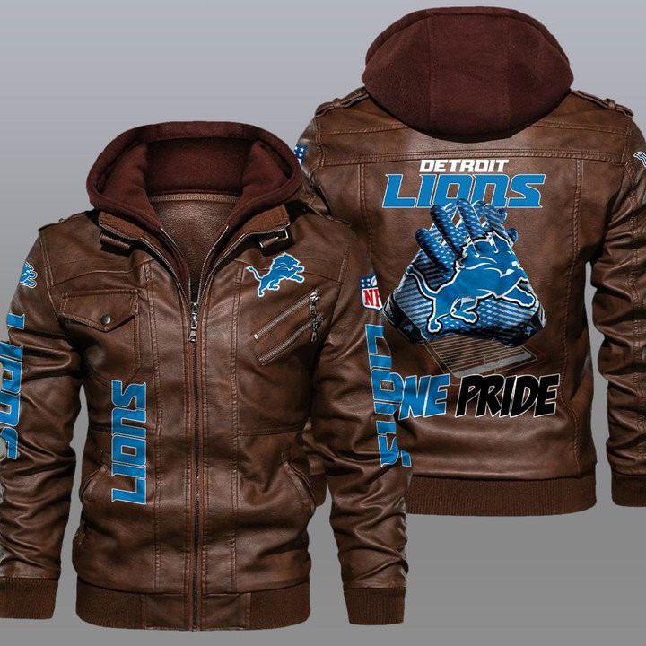 Detroit Lions Leather Jacket ZPLT 11
