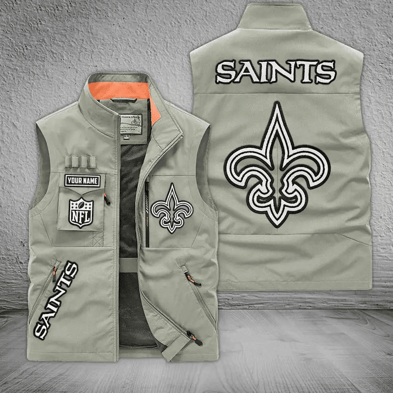New Orleans Saints Sleeveless Jacket S9SLJK025