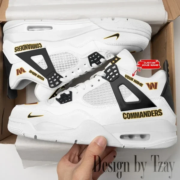 Washington Commanders Personalized AJ4 Sneaker PB7IG1V