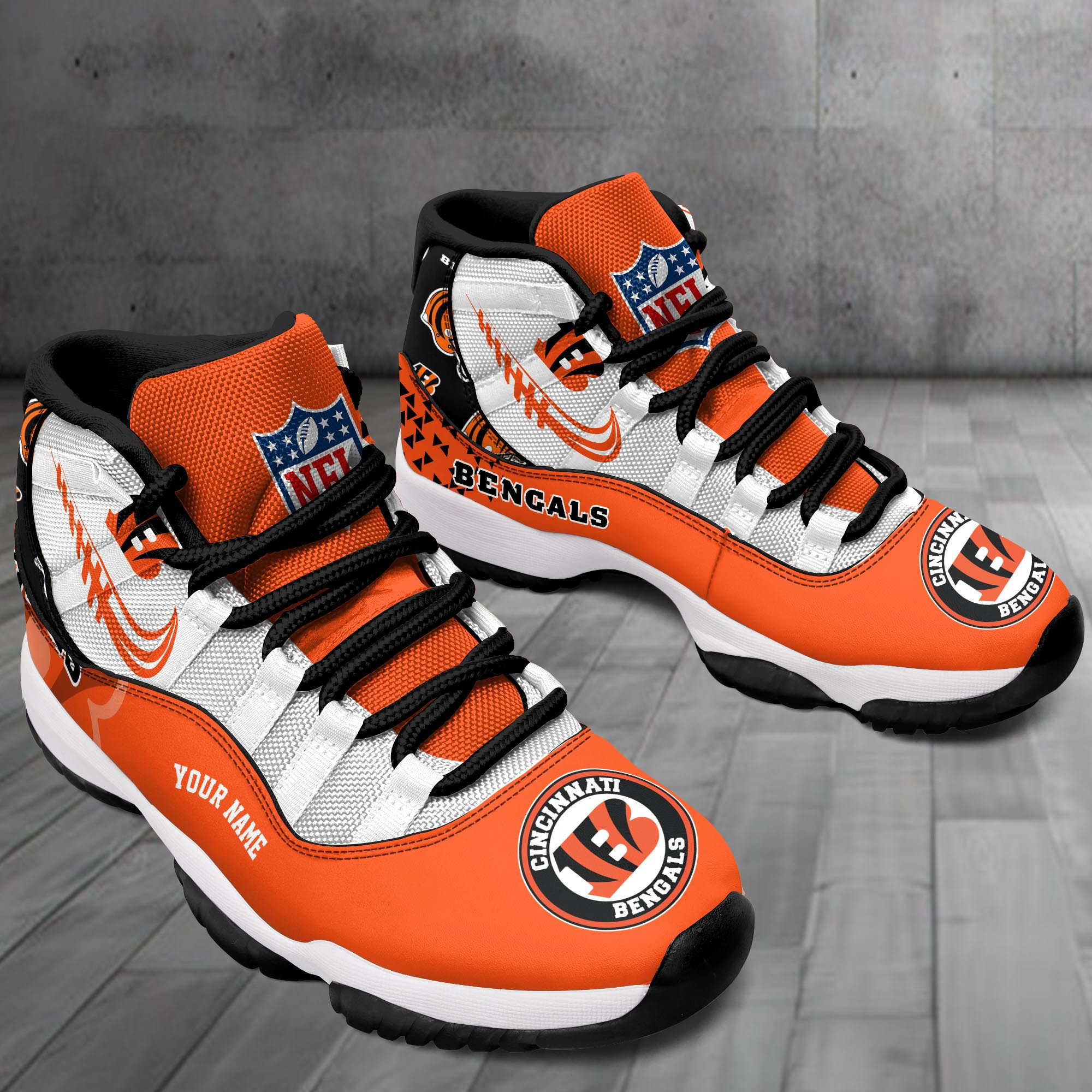 Cincinnati Bengals Air Jordan 11 Shoes PBA6NW9