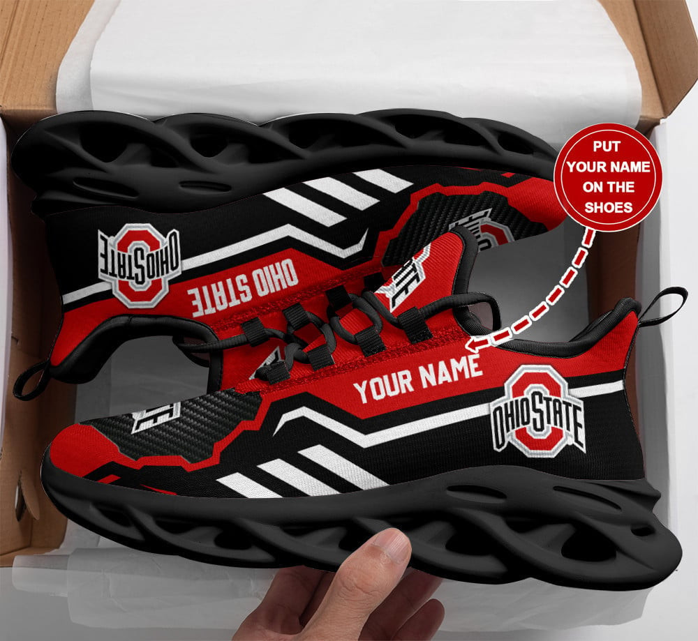NCAAF Ohio State Buckeyes (Your Name) Max Soul Shoes Nicegift MSS-S1R2