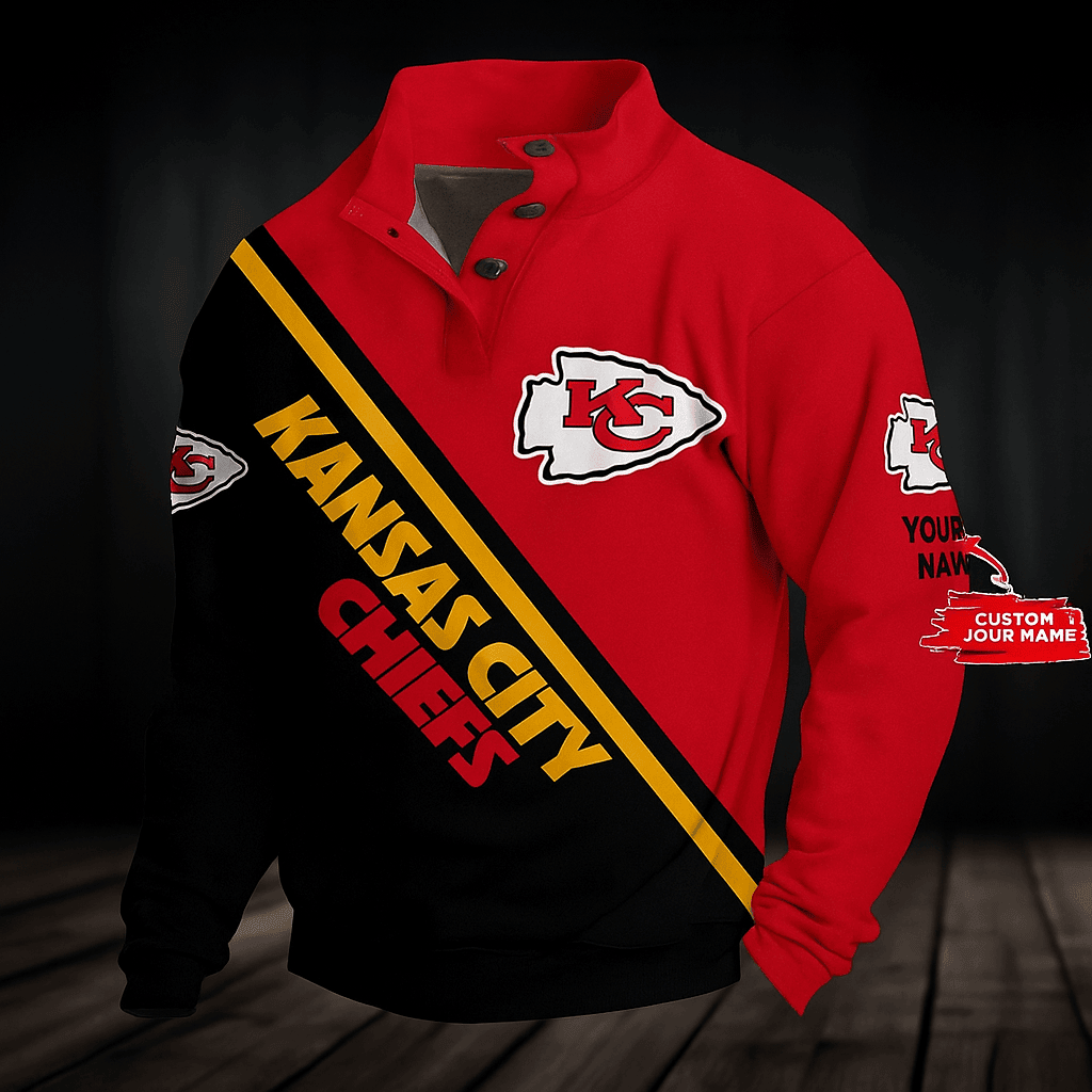 Kansas City Chiefs Double Stand Collar Sport Hoodies S9DB211
