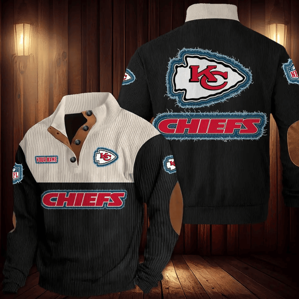 Kansas City Chiefs Double Stand Collar Sport Hoodie S9DBSCH979