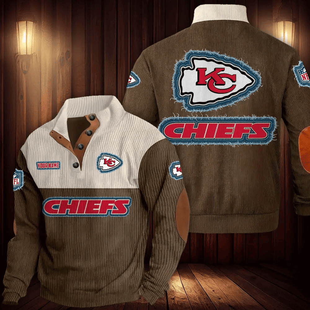 Kansas City Chiefs Double Stand Collar Sport Hoodie PBMY9DP