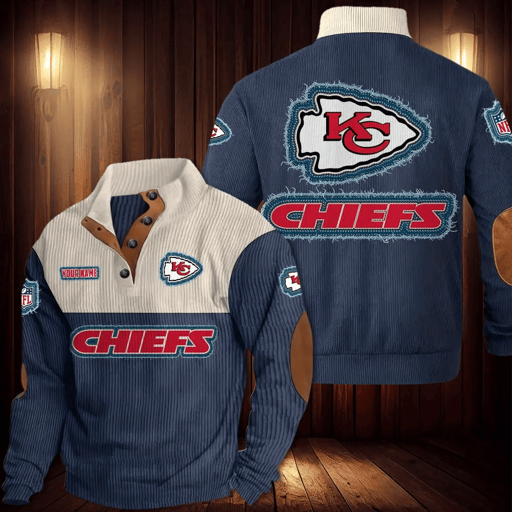 Kansas City Chiefs Double Stand Collar Sport Hoodie PBMY9DP
