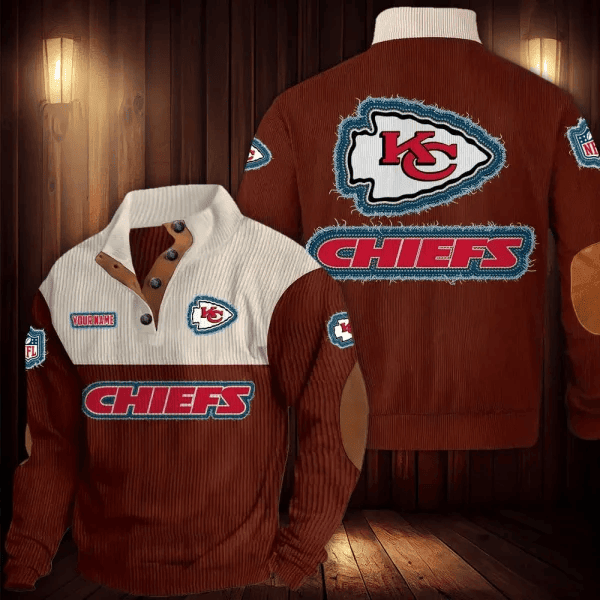 Kansas City Chiefs Double Stand Collar Sport Hoodie PBMY9DP