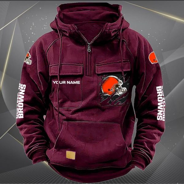Cleveland Browns Vintage Men Hoodies DV5 PB4GFOB