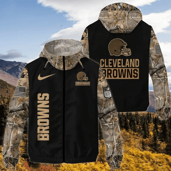 Cleveland Browns Custom Windbreaker Outdoor Jacket Sport Fan Gift PBA3955