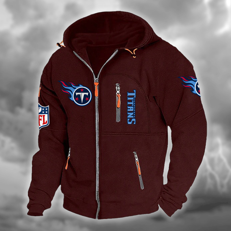 Tennessee Titans Hooded Cardigan Jacket PBO2G1I