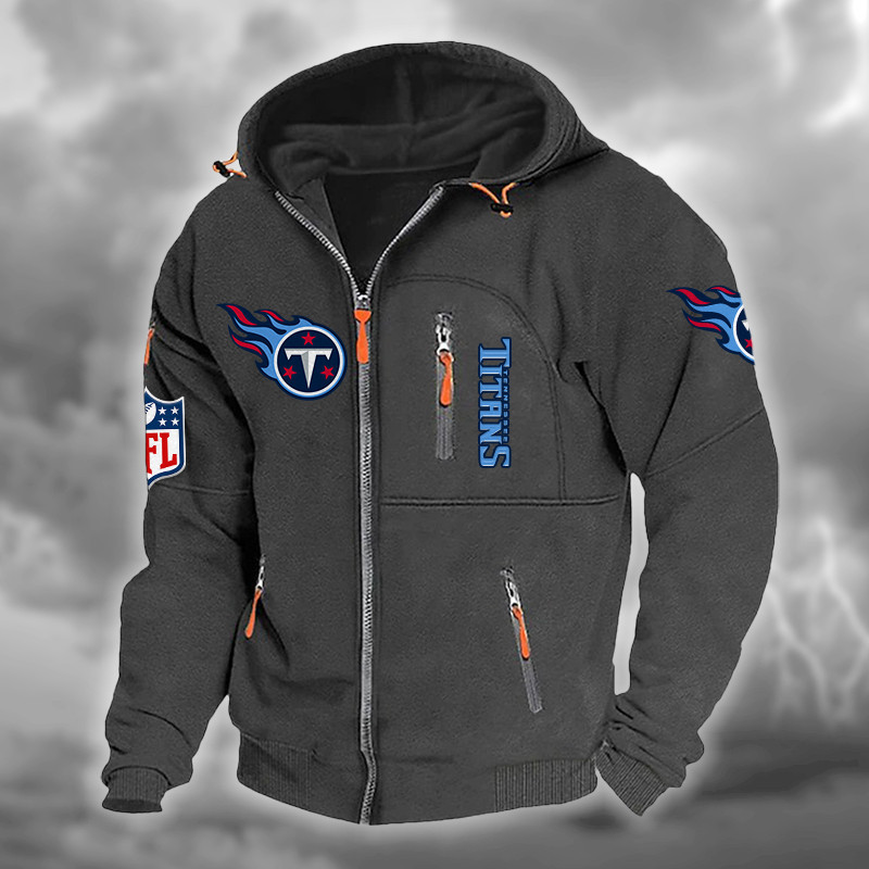 Tennessee Titans Hooded Cardigan Jacket PBO2G1I