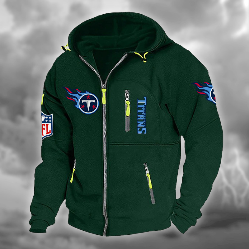 Tennessee Titans Hooded Cardigan Jacket PBO2G1I