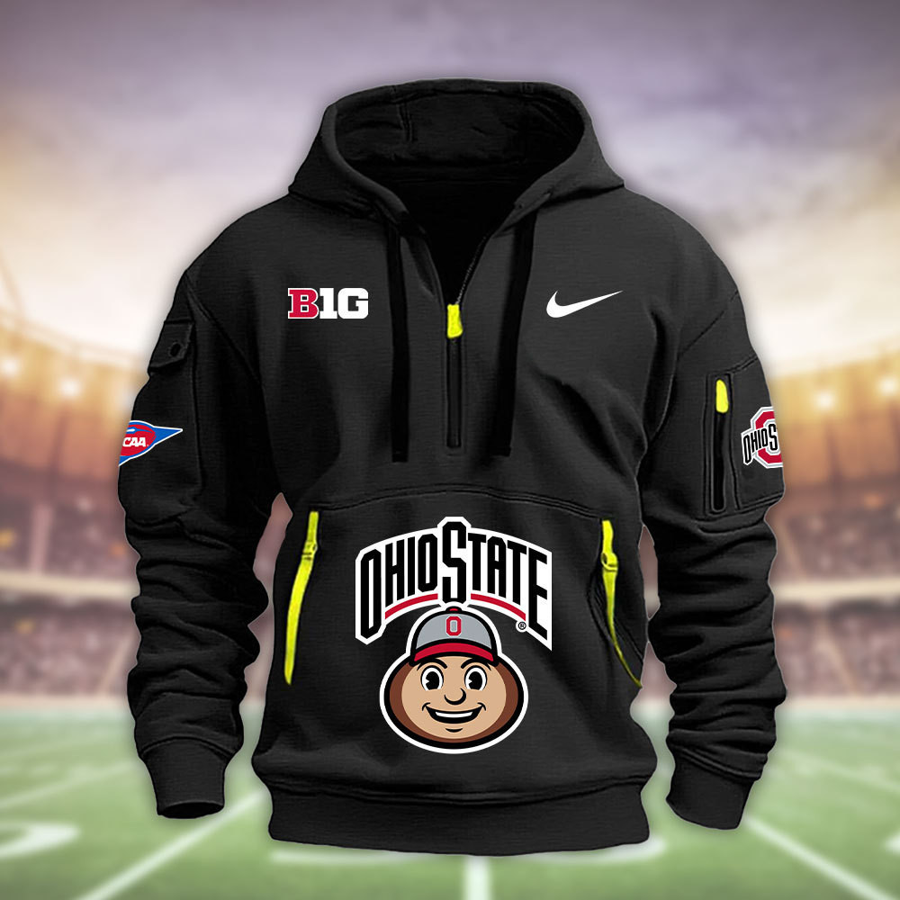 Ohio State Buckeyes Heavy Hoodie PBUO0ZU