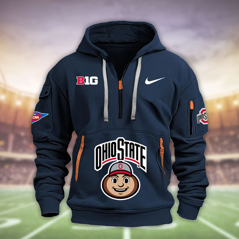 Ohio State Buckeyes Heavy Hoodie PBUO0ZU