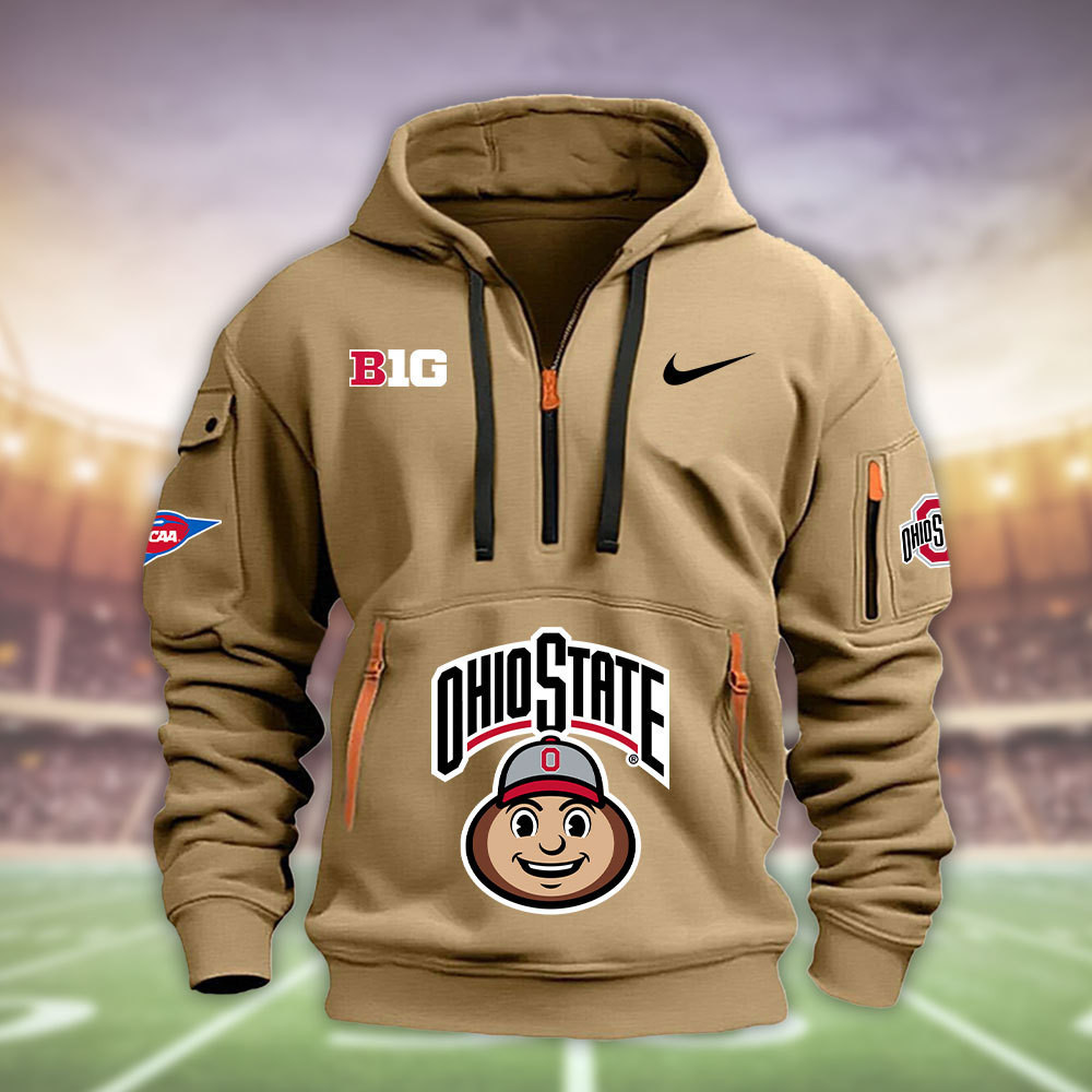 Ohio State Buckeyes Heavy Hoodie PBUO0ZU