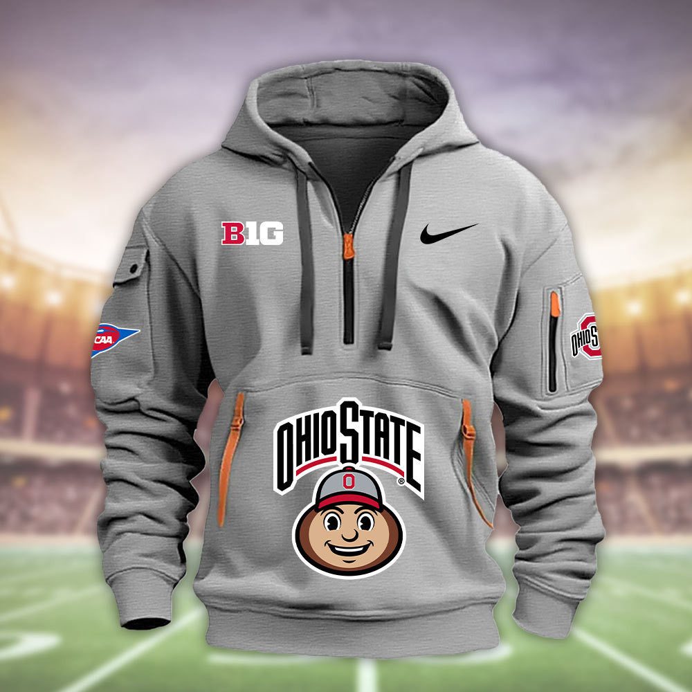 Ohio State Buckeyes Heavy Hoodie PBUO0ZU