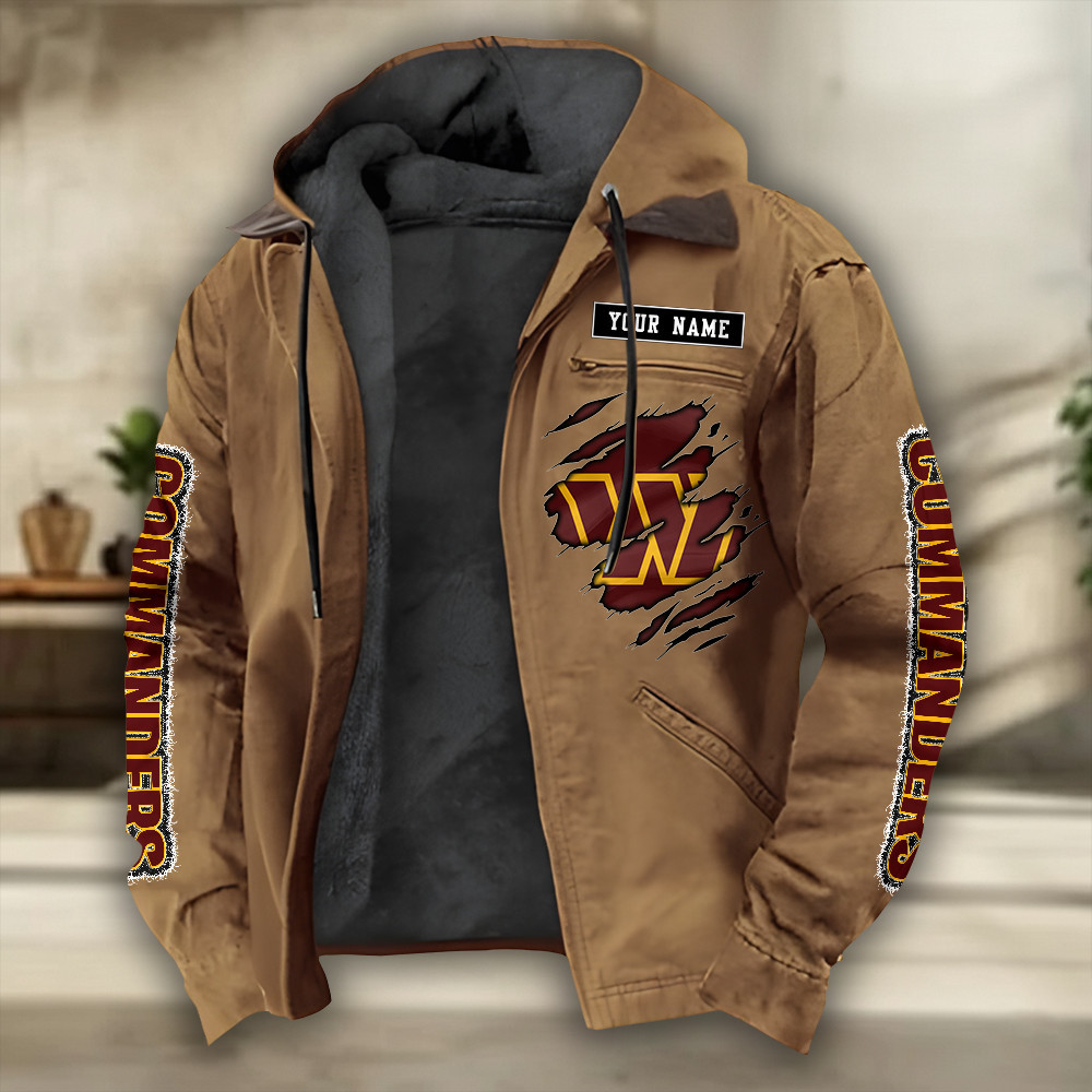 Washington Commanders Heavyweight Hooded Jacket SPTPJH289