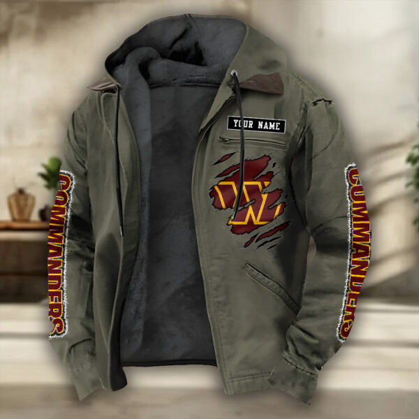 Washington Commanders Heavyweight Hooded Jacket PBJ1I2G