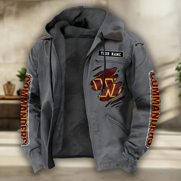 Washington Commanders Heavyweight Hooded Jacket PBJ1I2G